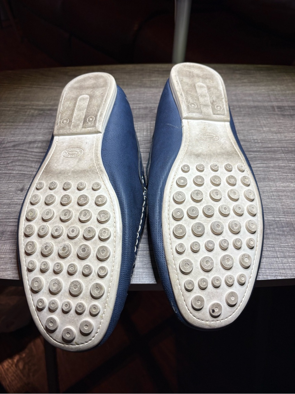 Men's Navy Slip-On Driving Loafers/Steve Madden